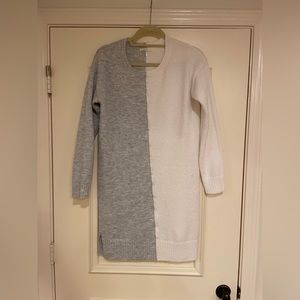 Color block sweater dress